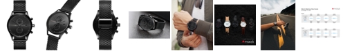 MVMT Men's Voyager Black Stainless Steel Mesh Watch 42mm